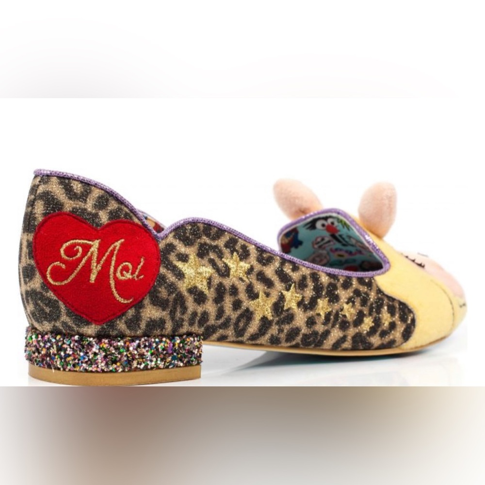 Irregular Choice Disney MUPPETS Miss Piggy Cheetah flat shoes sz 39 EU 8 1/2 US - Picture 7 of 14
